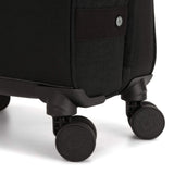 Kipling Spontaneous Softside Spinner Wheel Luggage, Integrated TSA Accepted Lock, Black Noir, Carry - On 21,KI5508