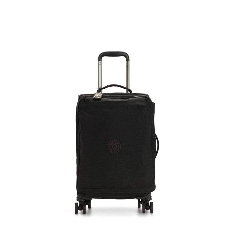 Kipling Spontaneous Softside Spinner Wheel Luggage, Integrated TSA Accepted Lock, Black Noir, Carry - On 21,KI5508