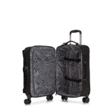 Kipling Spontaneous Softside Spinner Wheel Luggage, Integrated TSA Accepted Lock, Black Noir, Carry - On 21,KI5508
