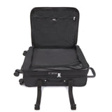 Kipling Spontaneous Softside Spinner Wheel Luggage, Integrated TSA Accepted Lock, Black Noir, Checked - Medium 26,KI6918
