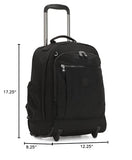 Kipling Women's Gaze Large Rolling Backpack, Durable, Wheeled Backpack with Adjustable Shoulder Straps, Nylon Book Bag