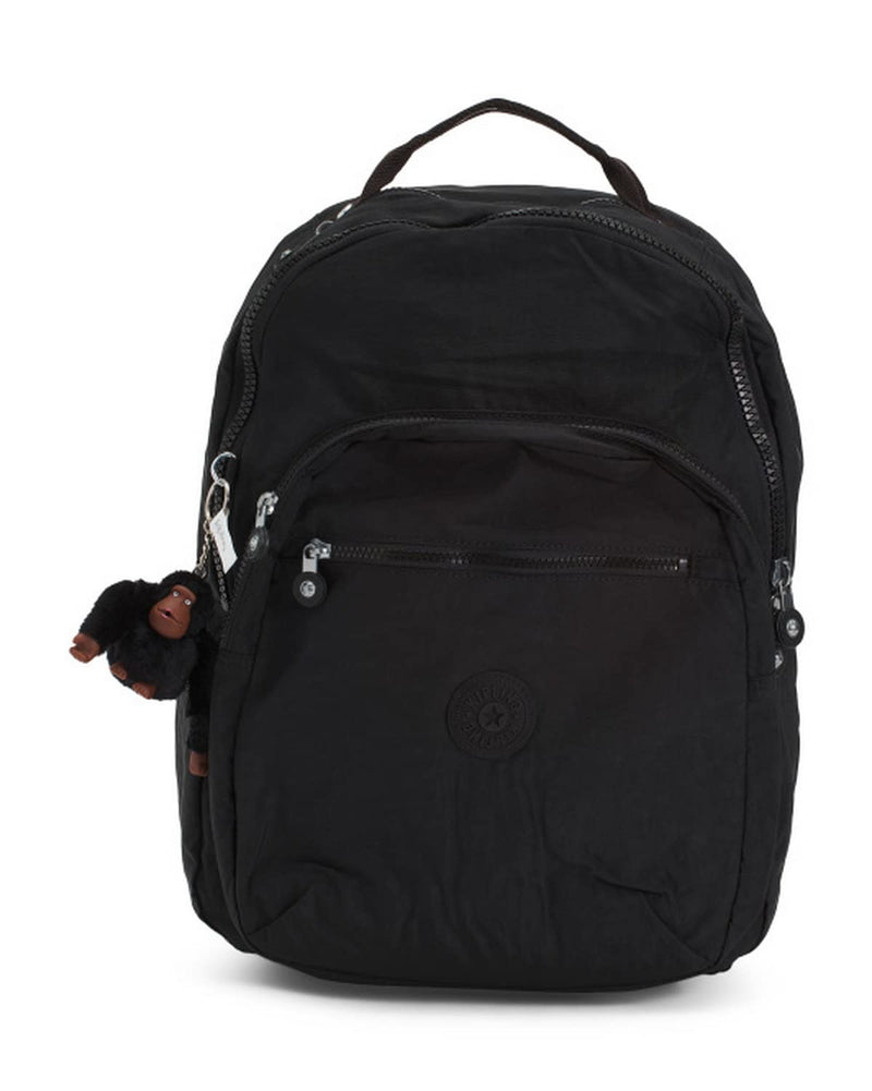 Kipling Women's Seoul 15" Laptop Backpack True black, 13.75'' L x 17.25'' H x 8''D