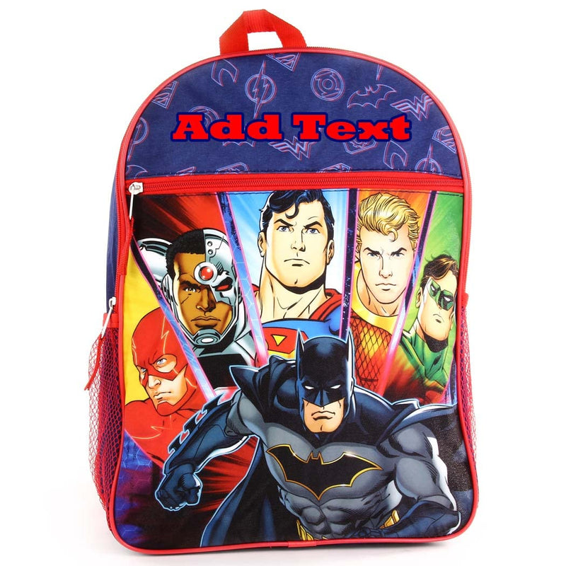 KishKesh Personalization Personalized 16 Inch License School Backpack - DC JL