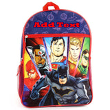 KishKesh Personalization Personalized 16 Inch License School Backpack - DC JL