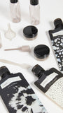 Kitsch 11 PCS Travel Bottles for Toiletries – Travel Essentials Kit for Shampoo, Conditioner, Lotion & More - TSA Approved Travel Bottles, Leak - Proof Refillable Travel Size Containers - Black & Ivory