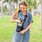 KIWIFOTOS Travel Camera Bag with Strap Camera Carrying Case for Fuji X - E5 X100VI X100V X100F GFX100RF Sony RX1R III A6700 A6600 A6100 CANON G1X Mark III Compact Camera