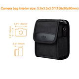 KIWIFOTOS Travel Camera Bag with Strap Camera Carrying Case for Fuji X - E5 X100VI X100V X100F GFX100RF Sony RX1R III A6700 A6600 A6100 CANON G1X Mark III Compact Camera