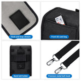 KIWIFOTOS Travel Camera Bag with Strap Camera Carrying Case for Fuji X - E5 X100VI X100V X100F GFX100RF Sony RX1R III A6700 A6600 A6100 CANON G1X Mark III Compact Camera