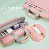 KIZUNA Laptop Bag Case 15.6 Inch Computer Shoulder Messenger Sleeve Briefcase For 16" MacBook Pro M1 M2 Max/16 Lenovo IdeaPad Flex 5i/Thinkbook 16+ /15.6" HP Envy x360 15/Dell XPS 15/LG Gram 15,Pink