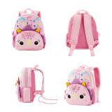 KK CRAFTS Preschool Backpack Toddler Neoprene Animal Schoolbag Lunch backpack for Kids Boys Girls(Dinosaur Girl)
