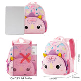 KK CRAFTS Preschool Backpack Toddler Neoprene Animal Schoolbag Lunch backpack for Kids Boys Girls(Dinosaur Girl)