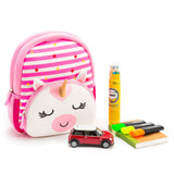 KK CRAFTS Preschool Backpack Toddler Neoprene Animal Schoolbag Lunch backpack for Kids Boys Girls(Unicorn)