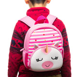 KK CRAFTS Preschool Backpack Toddler Neoprene Animal Schoolbag Lunch backpack for Kids Boys Girls(Unicorn)