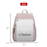 KKXIU Trendy Leather Backpack Purse for Women and Ladies Shoulder Travel Daypacks Bags (A - Pink)