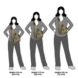 KL928 Canvas Sling Bag - Small Crossbody Backpack Shoulder Casual Daypack Rucksack for Men Women(Large Version,Olive Green)