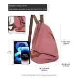 KL928 Canvas Vintage Backpack – Large Casual Daypack Outdoor Travel Rucksack Hiking Backpacks for Men Women