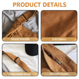 KlaOYer Canvas Messenger Bag Large Hobo Bag Crossbody Shoulder Bag Tote Bag with Pocket for Women and Men (Green)