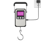 Klau Portable Rechargeable 60 kg / 120 lb Heavy Duty Hanging Scale Luggage Scales with Wide Handle Black for Home Farm Hunting Outdoor