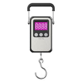 Klau Portable Rechargeable 60 kg / 120 lb Heavy Duty Hanging Scale Luggage Scales with Wide Handle Black for Home Farm Hunting Outdoor