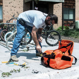 Klein Tools 5216V Duffel Bag, Water Resistant Lineman Bag with Mesh Panels and Drain Holes Can Carry Like a Backpack