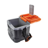 Klein Tools 55600 Work Cooler, 17 - Quart Lunch Box Holds 18 Cans, Keeps Cool 30 Hours, Seats 300 Lb, Tradesman Pro Tough Box