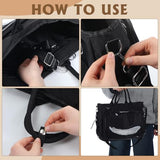 Klyyo Clyro Large Ita Backpack Shoulder Tote Bag Crossbody Handbags Kawaii Black Ita Purse with Clear PVC Insert for Pin Display Kpop Fan Anime (Pins Not Included)