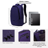Knack Small Series 2 Laptop Backpack Fits up to 16 Inch Laptops - Knack Bags Carry - On Backpack, TSA Approved, Expandable Travel Backpacks With 2 Day Outfit Capacity, Berry Blue