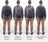 Knack Small Series 2 Laptop Backpack Fits up to 16 Inch Laptops - Knack Bags Carry-On Backpack, TSA Approved, Expandable Travel Backpacks With 2 Day Outfit Capacity, Alloy Gray