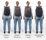 Knack Small Series 2 Laptop Backpack Fits up to 16 Inch Laptops - Knack Bags Carry-On Backpack, TSA Approved, Expandable Travel Backpacks With 2 Day Outfit Capacity, Alloy Gray