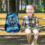 KNOWPHST School Backpack for Boys - Personalized Cool Tiger Bookbag for Teens Kids - 17 Inch Backpacks for Primary Middle College
