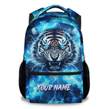 KNOWPHST School Backpack for Boys - Personalized Cool Tiger Bookbag for Teens Kids - 17 Inch Backpacks for Primary Middle College