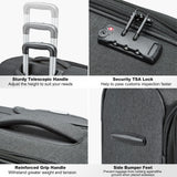 Kono 28 Inch Softside Expandable Checked Luggage with 8 Spinner Wheels TSA Lock Softshell Lightweight Business Travel Suitcase for Men and Women, Black