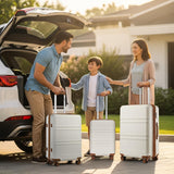 Kono Carry On Luggage 22x14x9 Airline Approved with Spinner Wheels,Lightweight PC+ABS 20 Inch Luggage with TSA Lock,Expandable Hard Shell Carry On Suitcases for Men Women,White