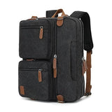 koolehaoda 3 in 1 Convertible Briefcase Backpack 17.3 inch Laptop Backpack Case Messenger Bag for Men, Multi-Functional Computer Bag for Travel Bussiness Men Women (Black)