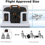 koolehaoda 3 in 1 Convertible Briefcase Backpack 17.3 inch Laptop Backpack Case Messenger Bag for Men, Multi-Functional Computer Bag for Travel Bussiness Men Women (Black)