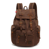 koolehaoda Vintage Canvas Backpack Rucksack Unisex Casual Backpack for 12-17