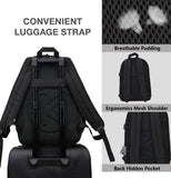 KOPHLY Large Travel Laptop Backpack with USB Charging Port for Men and Women, Classic School Backpack for Boys and Girls, Work Bag(18Inches/Black)