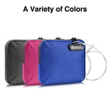 KOSMCCO Beach Locking Bag, 9x7.5 Inch Portable Safe for Phone, Wallet, Keys | Anti - Theft Locking Travel Pouch for Pool, Vacation (Rose Red)