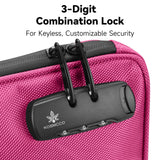 KOSMCCO Beach Locking Bag, 9x7.5 Inch Portable Safe for Phone, Wallet, Keys | Anti - Theft Locking Travel Pouch for Pool, Vacation (Rose Red)