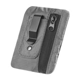 KOSMCCO RFID Blocking Clip Stash Pocket, Compact Hidden Travel Belt Wallet for Cards & Cash - Slim Pickpocket - Proof Design for Everyday Carry, Grey