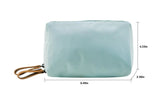 Kososuru Small Makeup Bag for Purse Portable Waterproof Cosmetic Bag Travel Makeup Pouch for Women (Sky blue, Square)