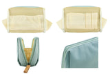 Kososuru Small Makeup Bag for Purse Portable Waterproof Cosmetic Bag Travel Makeup Pouch for Women (Sky blue, Square)