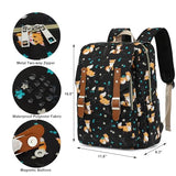 Kouxunt Fox Laptop Backpack for Women Girls, 15.6 inch College School Backpacks Travel Casual Daypack