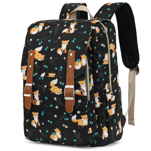 Kouxunt Fox Laptop Backpack for Women Girls, 15.6 inch College School Backpacks Travel Casual Daypack | Backpacks4Less
