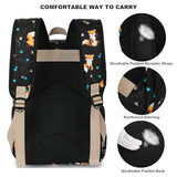 Kouxunt Fox Laptop Backpack for Women Girls, 15.6 inch College School Backpacks Travel Casual Daypack