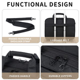 KROSER 17 Inch Expandable Laptop Bag for Men and Women - Waterproof Computer Case With Anti - Theft, Messenger Shoulder Briefcase for Business, Office, Travel - Black