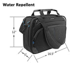 KROSER Laptop Bag 15.6 Inch Briefcase Messenger Bag Water Repellent Computer Case Shoulder Bag Durable Tablet Sleeve with RFID Pockets for Business/College/Women/Men - Black/Blue