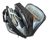 KROSER Laptop Bag 15.6 Inch Briefcase Messenger Bag Water Repellent Computer Case Shoulder Bag Durable Tablet Sleeve with RFID Pockets for Business/College/Women/Men - Black/Blue