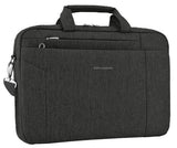 KROSER Laptop Bag 15.6 Inch Briefcase Shoulder Bag Water Repellent Laptop Bag Bussiness Carrying Handbag Laptop Sleeve for Women and Men - Charcoal Black