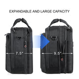 KROSER Laptop Bag Stylish Laptop Briefcase Fits Up to 17.3 Inch Expandable Water - Repellent Shoulder Messenger Bag Computer Bag with RFID Pockets for Business/Travel/College/Men/Women - Black